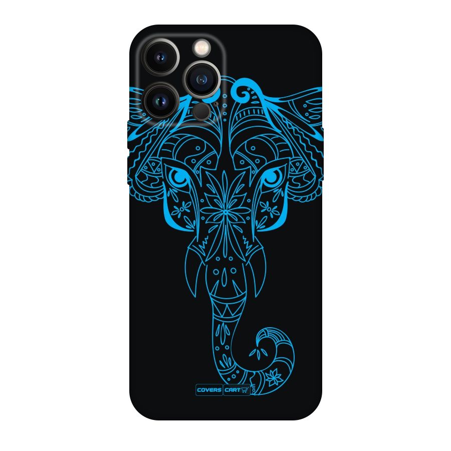 Blue Elephant Ethnic Original Polycarbonate Back Case for iPhone 13 Pro Max