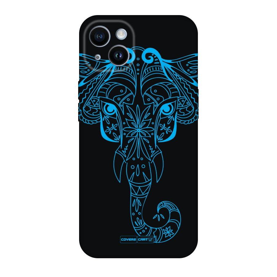 Blue Elephant Ethnic Original Polycarbonate Back Case for iPhone 14