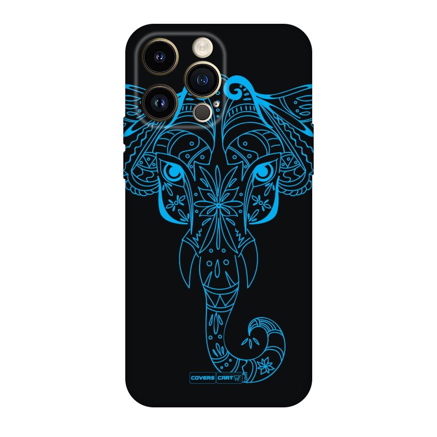 Blue Elephant Ethnic Original Polycarbonate Back Case for iPhone 14 Pro Max