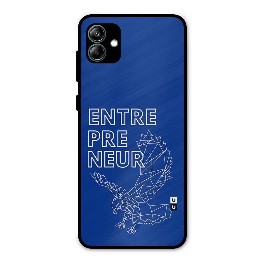 Blue Entrepreneur Metal Back Case for Galaxy A04