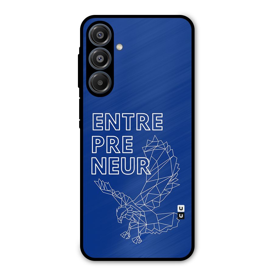 Blue Entrepreneur Metal Back Case for Galaxy A16 5G