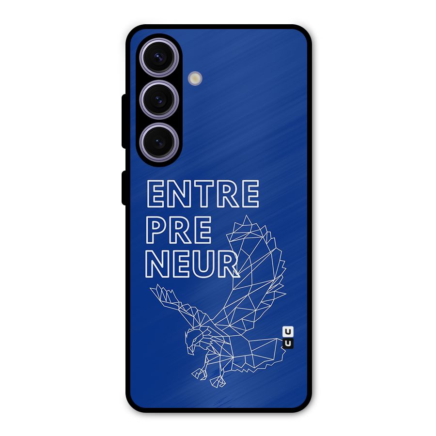 Blue Entrepreneur Metal Back Case for Galaxy S24