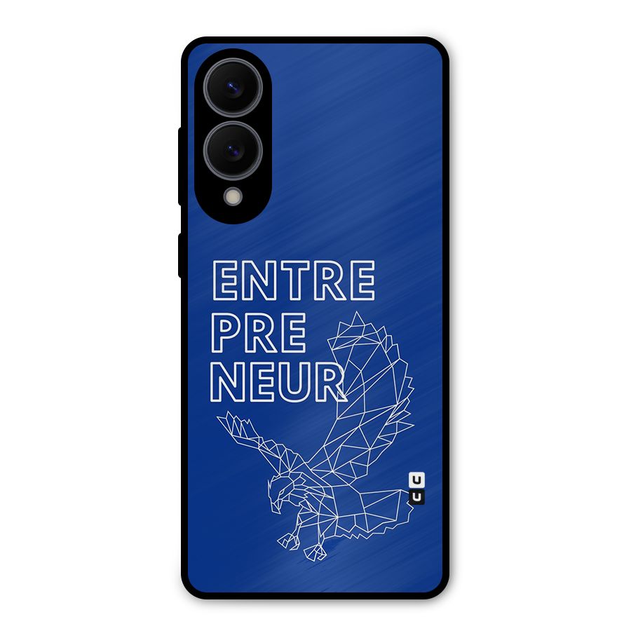 Blue Entrepreneur Metal Back Case for Galaxy S25 Edge