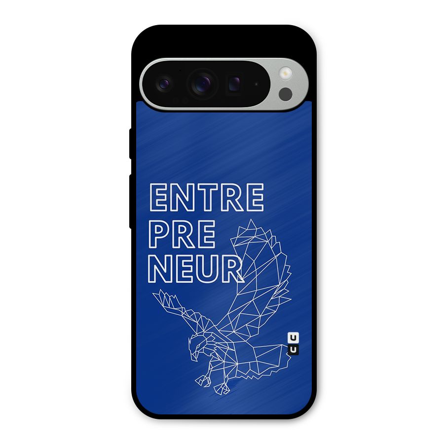 Blue Entrepreneur Metal Back Case for Google Pixel 9 Pro XL