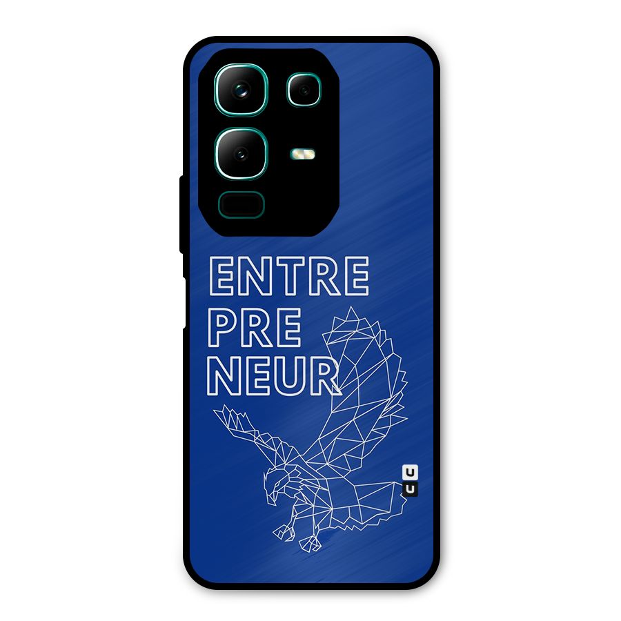Blue Entrepreneur Metal Back Case for Infinix Note 50x