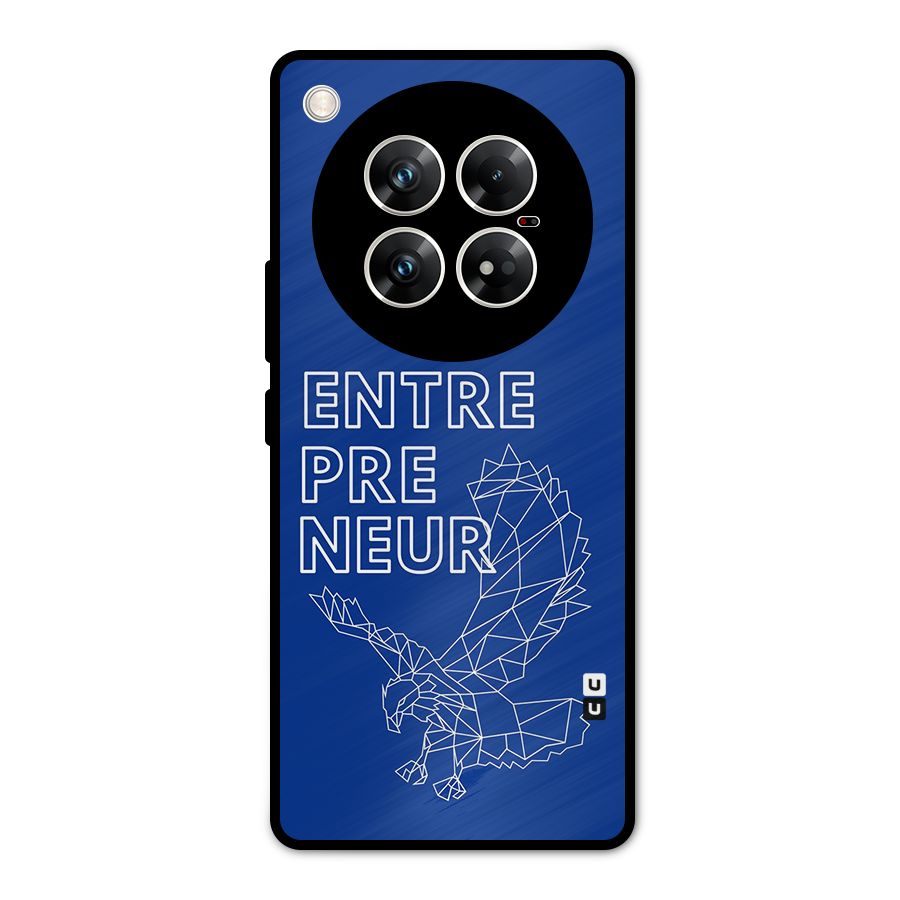 Blue Entrepreneur Metal Back Case for Infinix Zero 40 5G