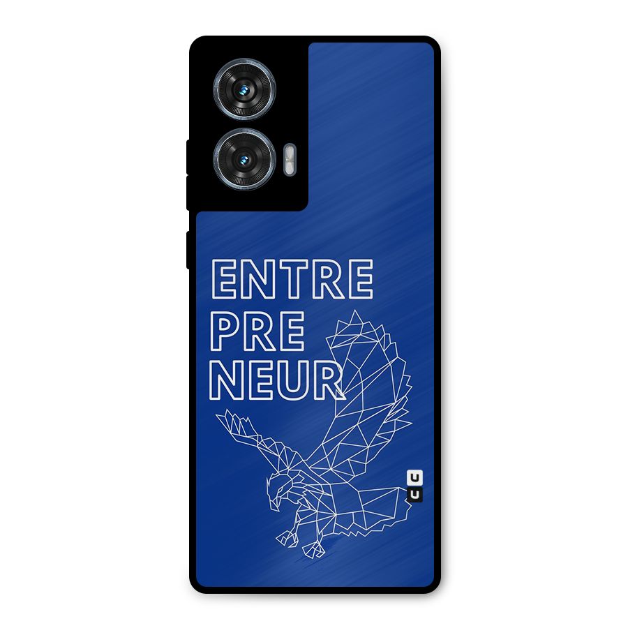 Blue Entrepreneur Metal Back Case for Motorola G96