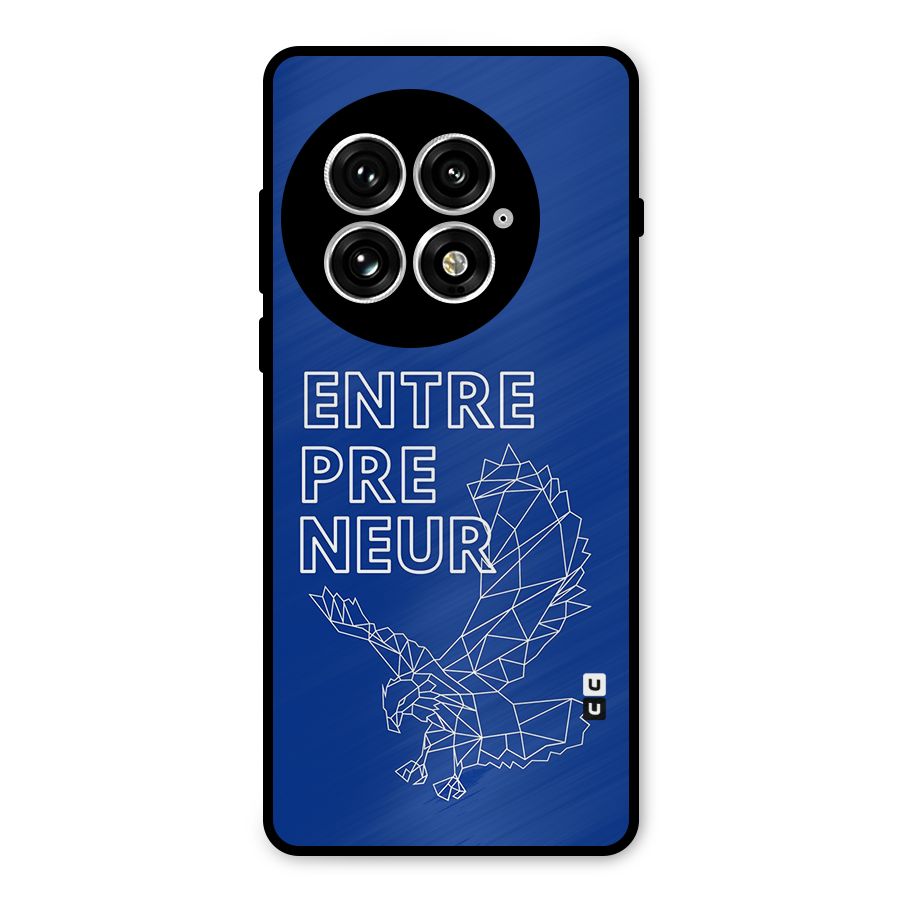 Blue Entrepreneur Metal Back Case for OnePlus 13