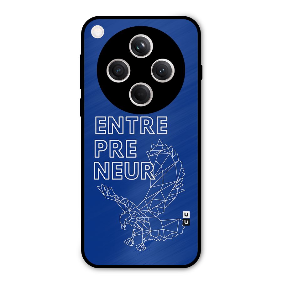 Blue Entrepreneur Metal Back Case for Oppo Find X8