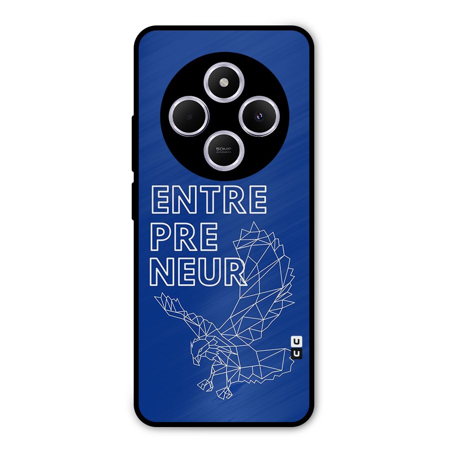 Blue Entrepreneur Metal Back Case for Poco M7