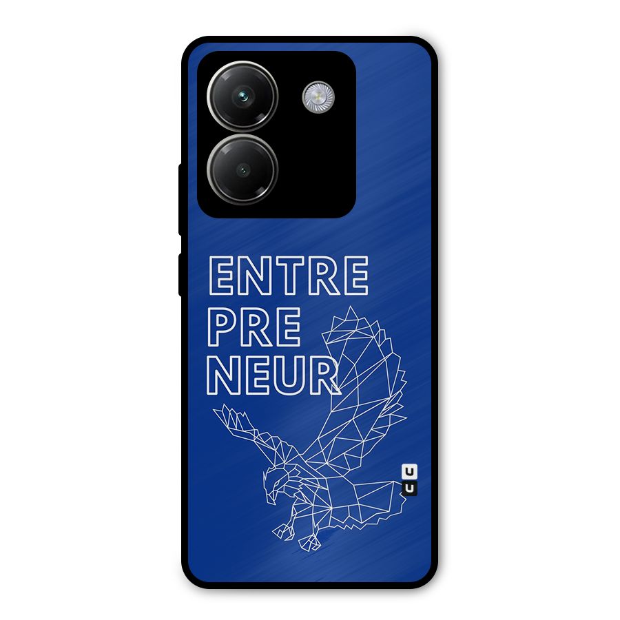 Blue Entrepreneur Metal Back Case for Poco M7 Pro 5G
