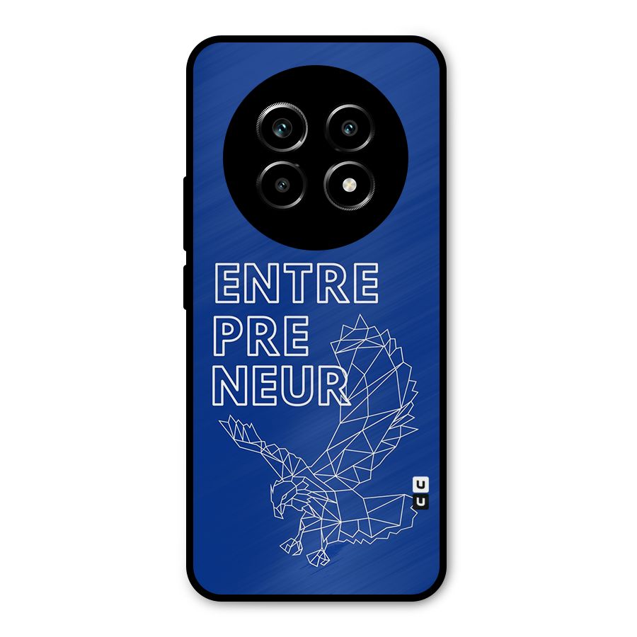 Blue Entrepreneur Metal Back Case for Realme 13 Pro