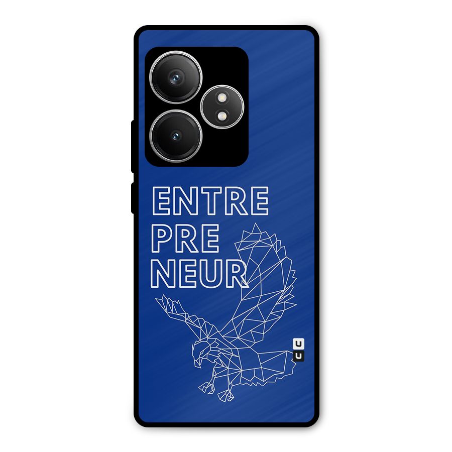 Blue Entrepreneur Metal Back Case for Realme GT 6T