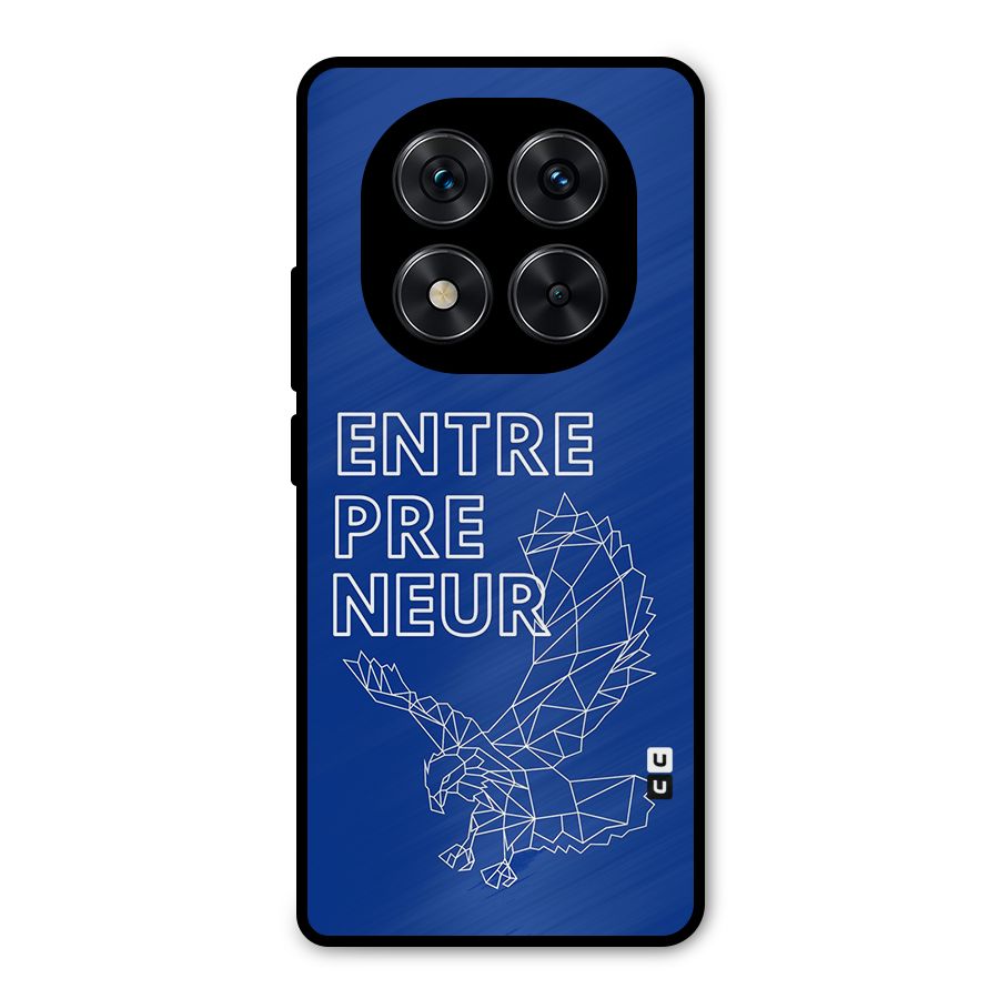 Blue Entrepreneur Metal Back Case for Redmi Note 14 Pro 5G