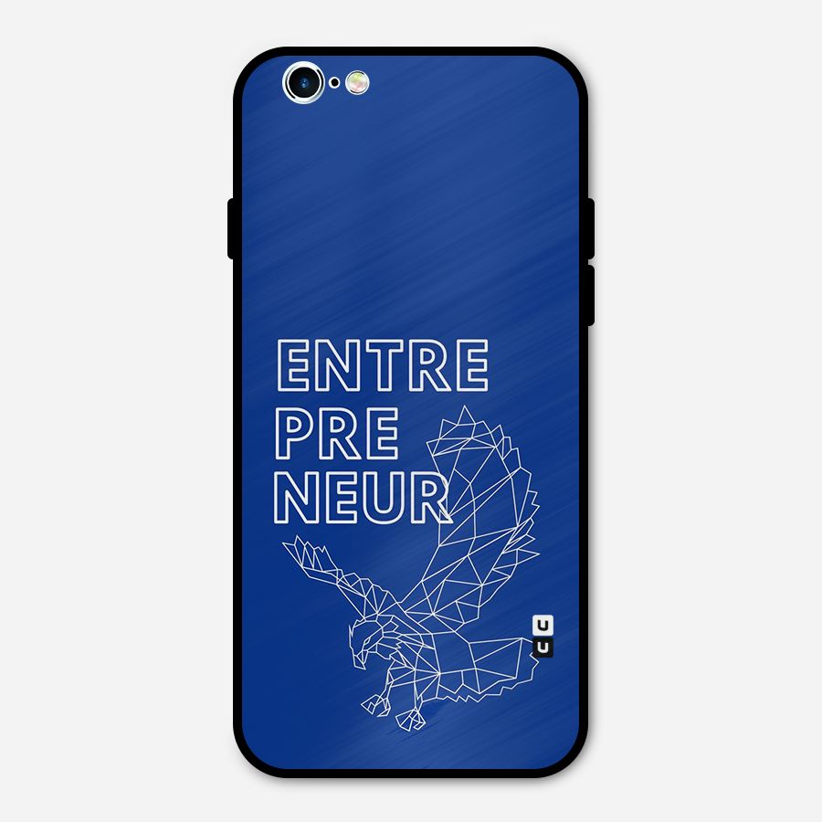 Blue Entrepreneur Metal Back Case for iPhone 6 6s