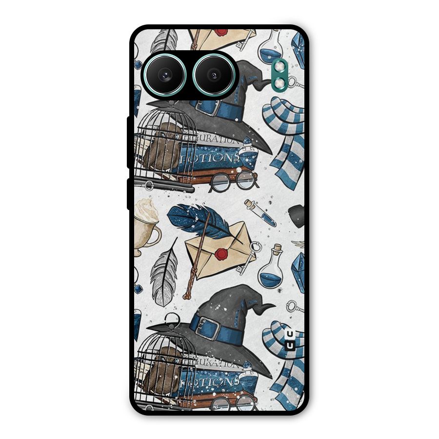 Blue Feather Hat Design Metal Back Case for OnePlus Nord 4