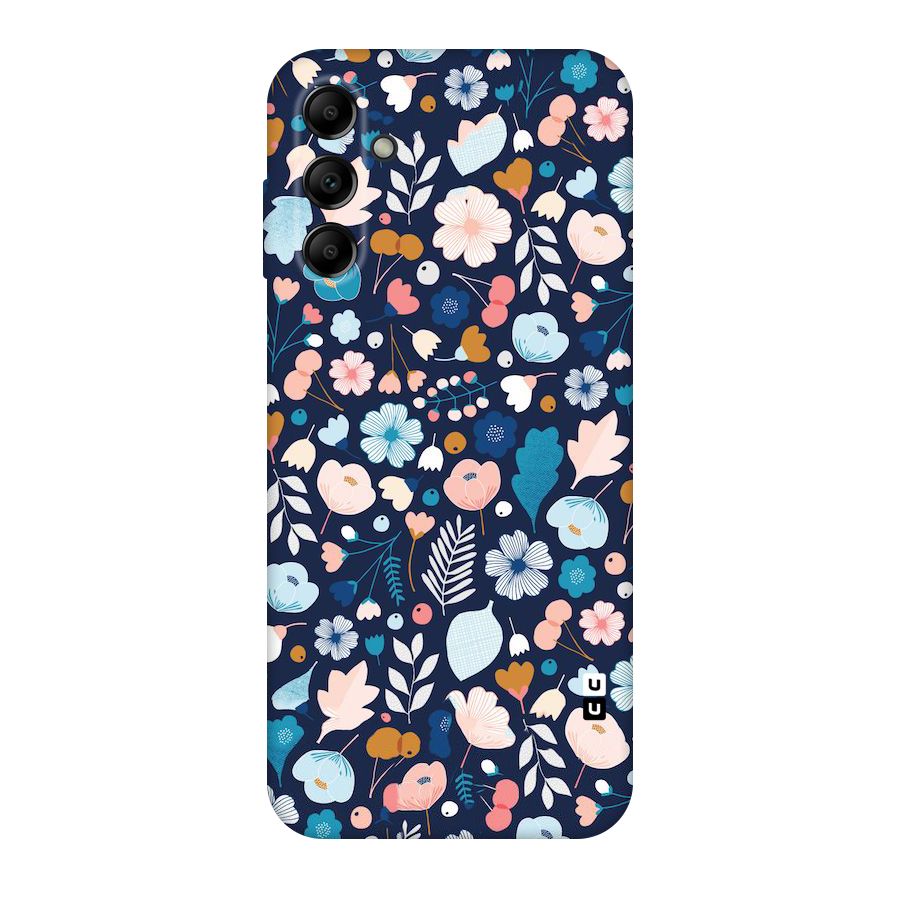 Blue Floral Original Polycarbonate Back Case for Galaxy A14 5G