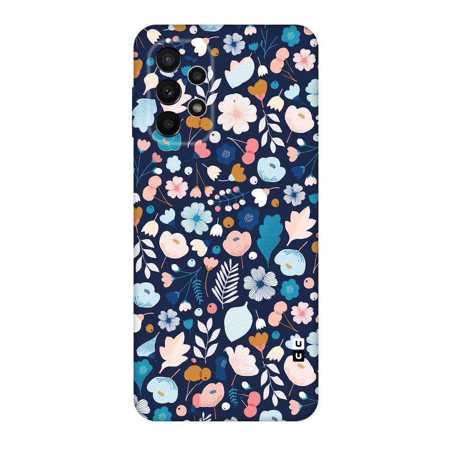 Blue Floral Original Polycarbonate Back Case for Galaxy A23