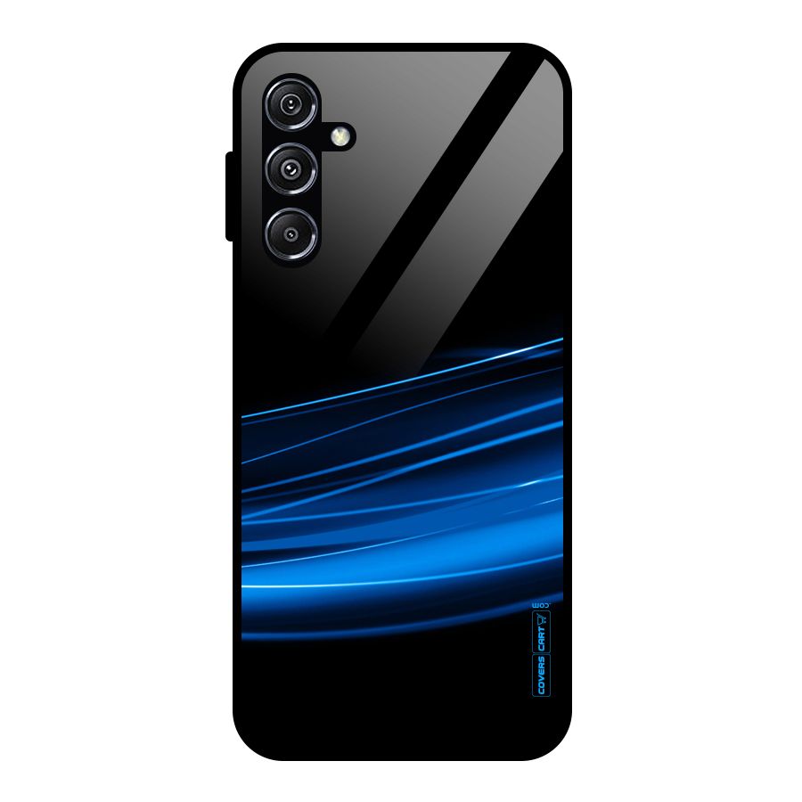 Blue Flow Glass Back Case for Galaxy M34 5G