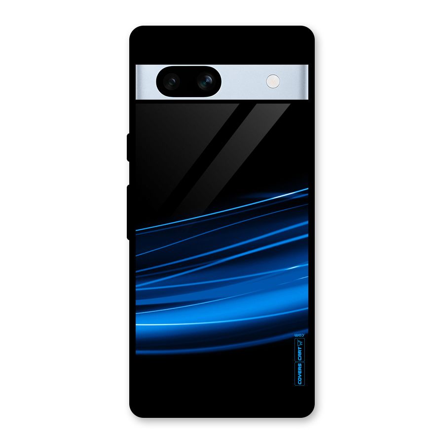 Blue Flow Glass Back Case for Google Pixel 7a