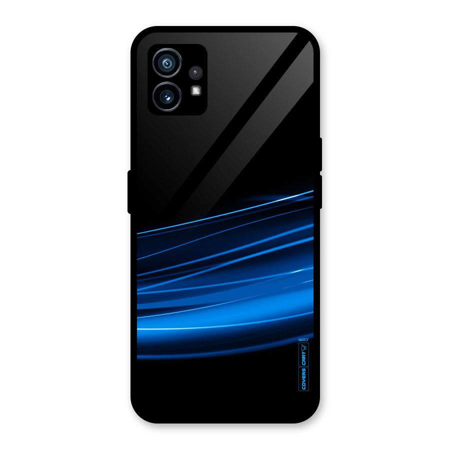 Blue Flow Glass Back Case for Nothing Phone 1