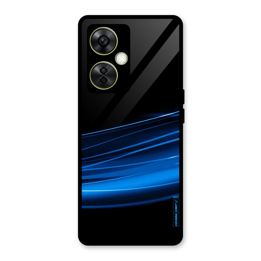 Blue Flow Glass Back Case for OnePlus Nord CE 3 Lite