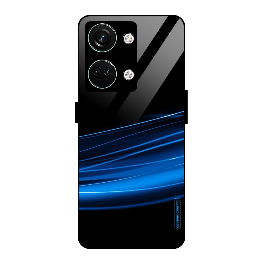 Blue Flow Glass Back Case for Oneplus Nord 3