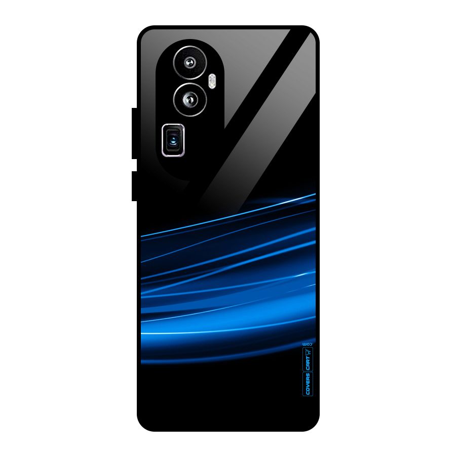 Blue Flow Glass Back Case for Oppo Reno10 Pro Plus