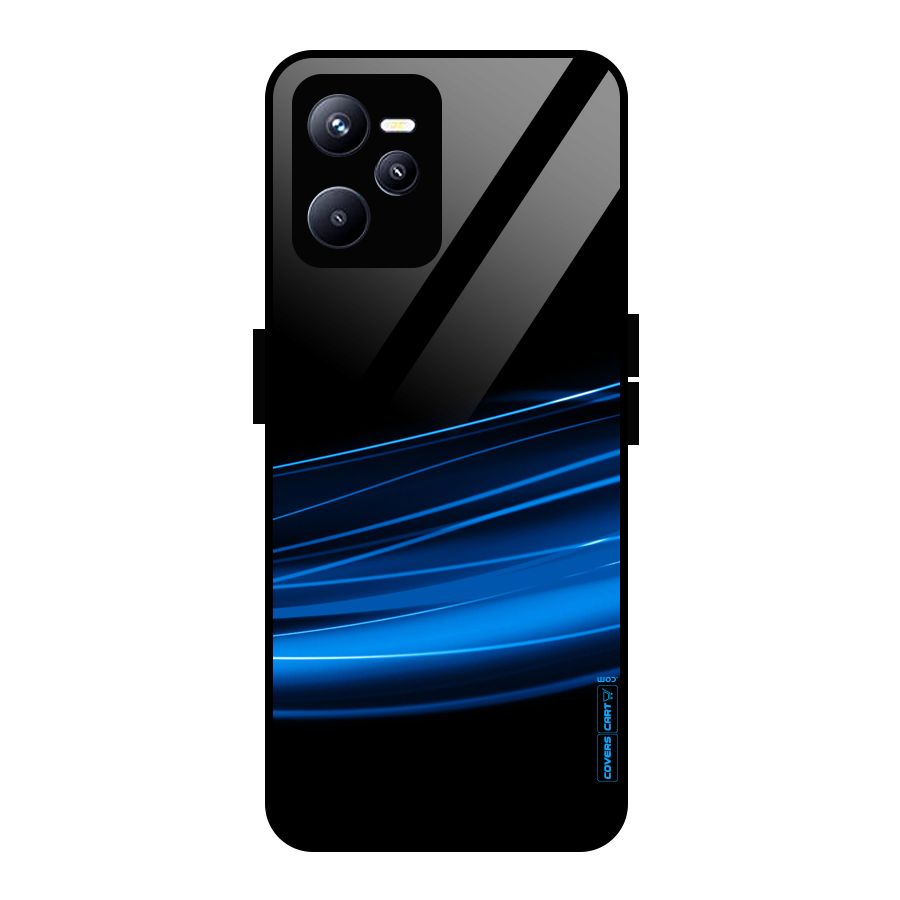 Blue Flow Glass Back Case for Realme C35