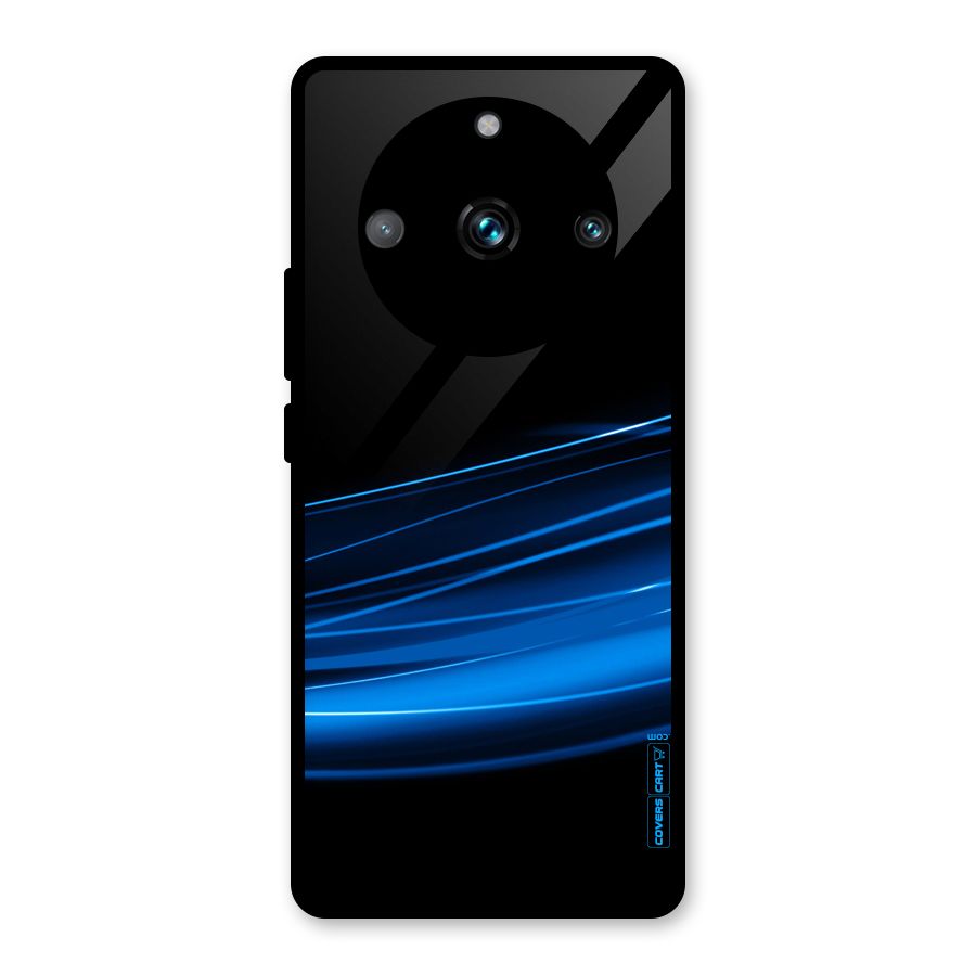 Blue Flow Glass Back Case for Realme Narzo 60 Pro
