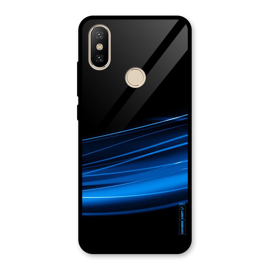 Blue Flow Glass Back Case for Redmi A2