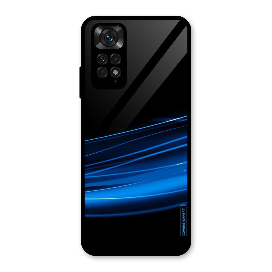 Blue Flow Glass Back Case for Redmi Note 11S