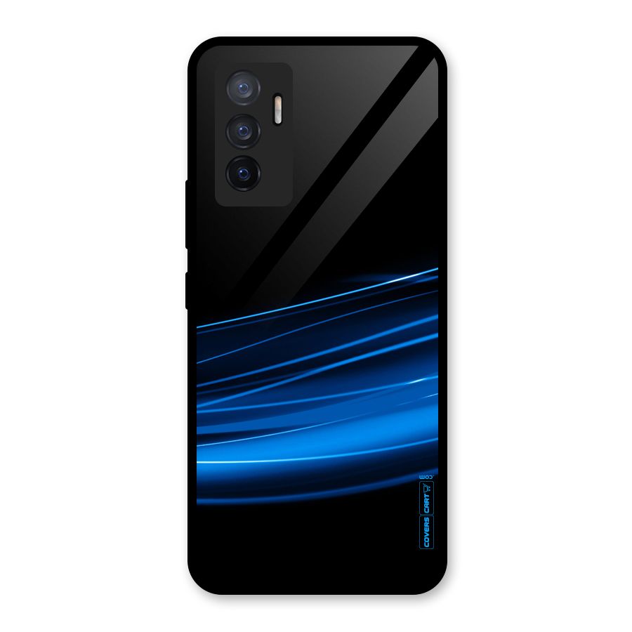 Blue Flow Glass Back Case for Vivo V23e