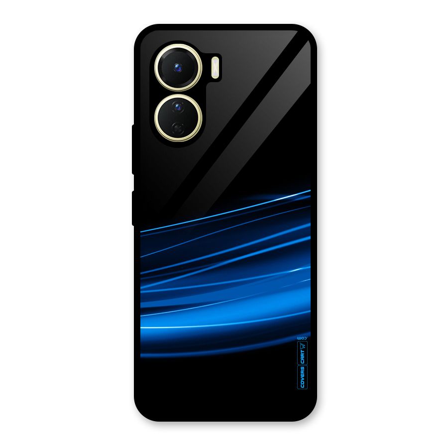 Blue Flow Glass Back Case for Vivo Y16
