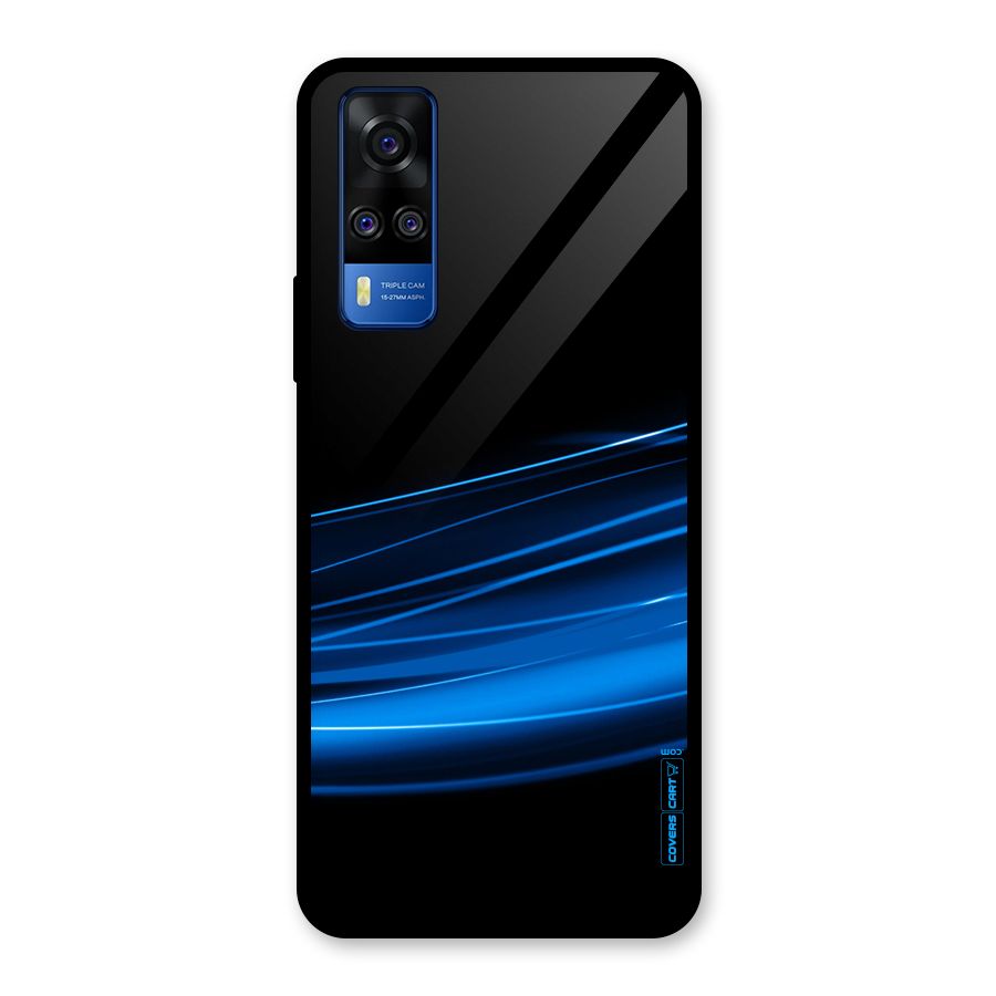 Blue Flow Glass Back Case for Vivo Y31