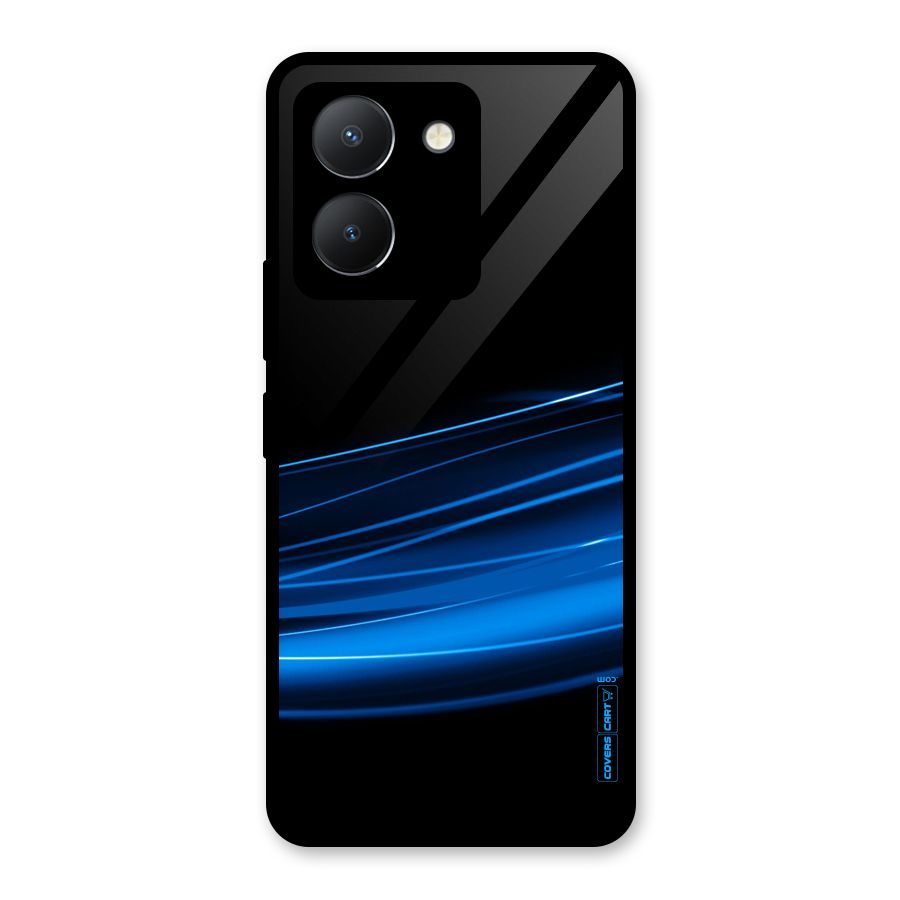 Blue Flow Glass Back Case for Vivo Y36