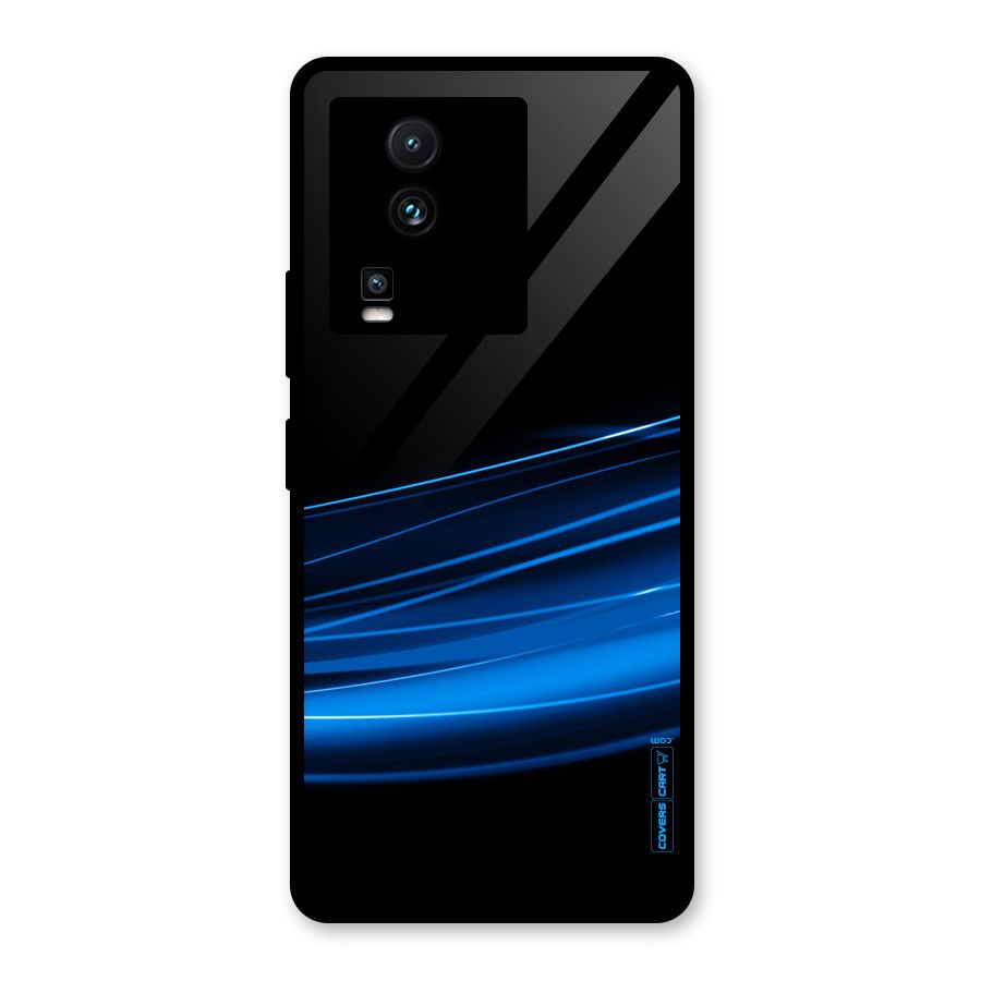 Blue Flow Glass Back Case for Vivo iQOO Neo 7 Pro