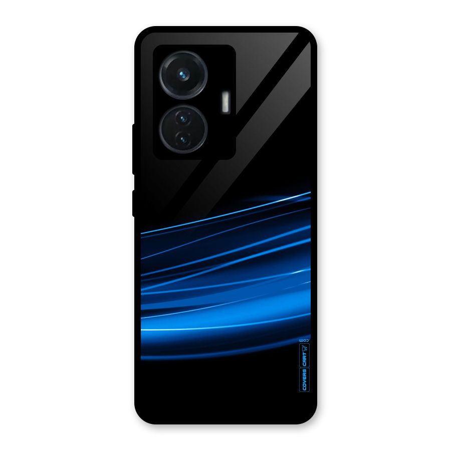 Blue Flow Glass Back Case for iQOO Z6 44W