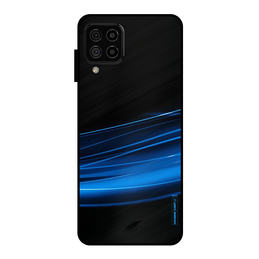 Blue Flow Metal Back Case for Galaxy A22 4G