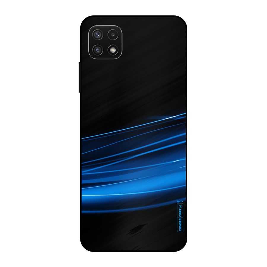 Blue Flow Metal Back Case for Galaxy A22 5G