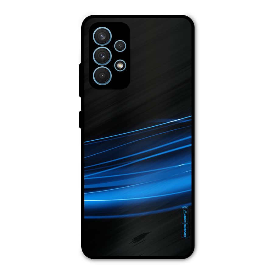 Blue Flow Metal Back Case for Galaxy A32