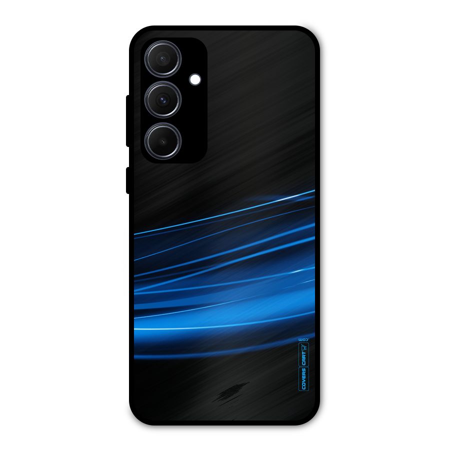 Blue Flow Metal Back Case for Galaxy A35