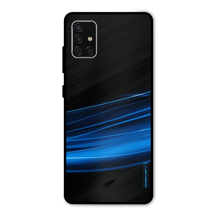 Blue Flow Metal Back Case for Galaxy A51