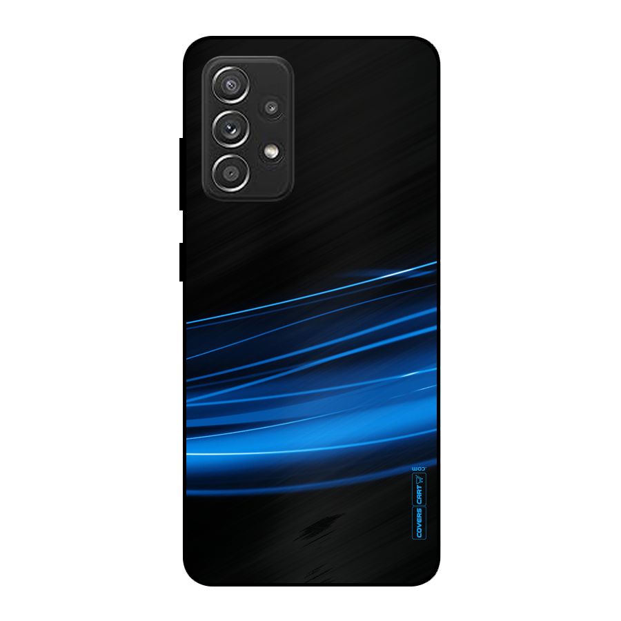 Blue Flow Metal Back Case for Galaxy A52s 5G