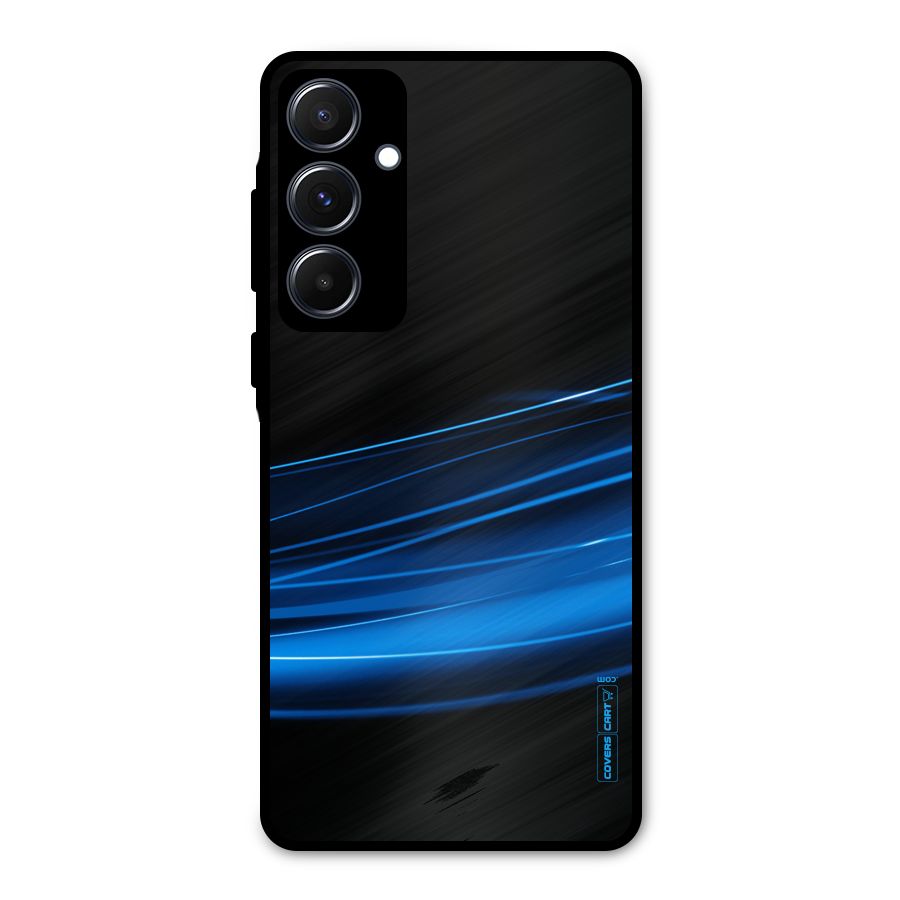Blue Flow Metal Back Case for Galaxy A55