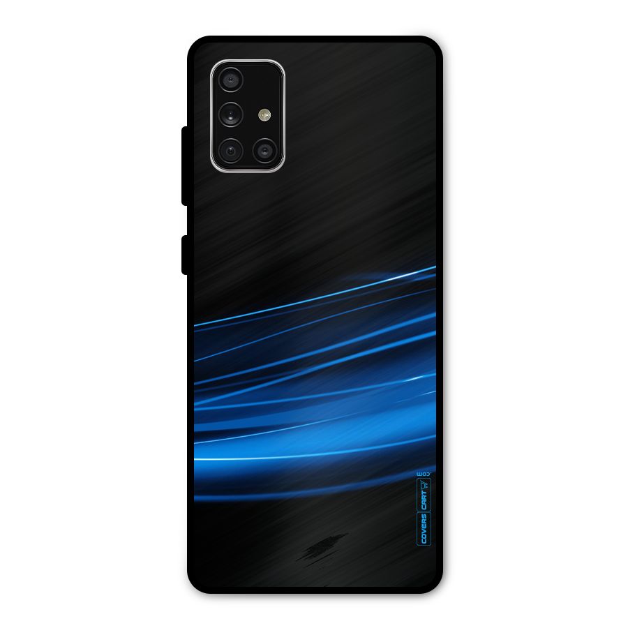 Blue Flow Metal Back Case for Galaxy A71