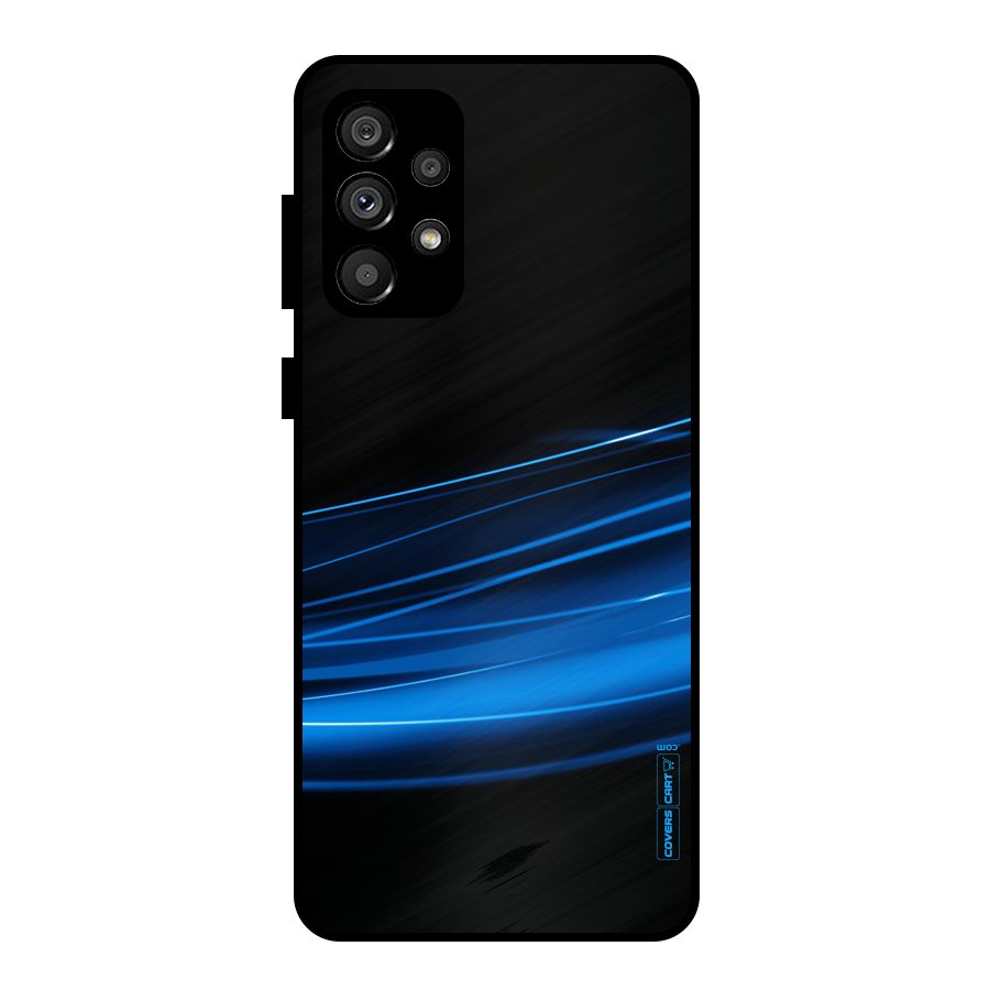 Blue Flow Metal Back Case for Galaxy A73 5G