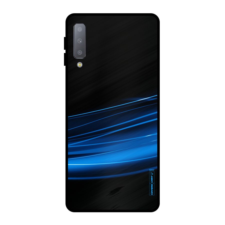 Blue Flow Metal Back Case for Galaxy A7 (2018)