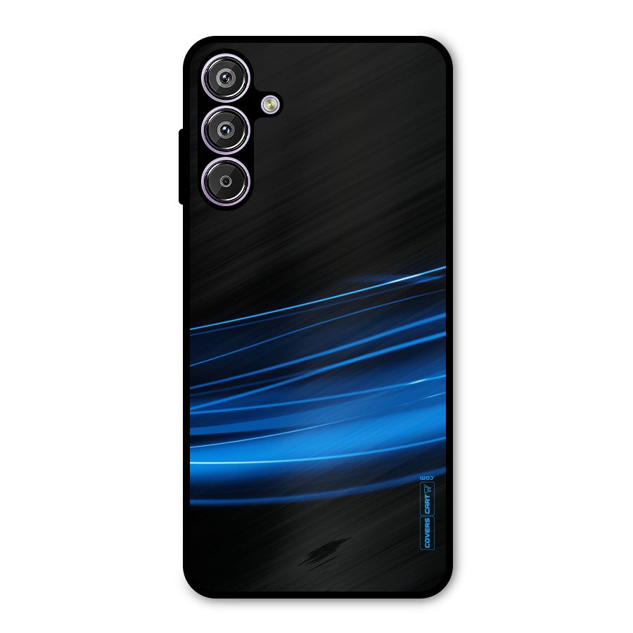 Blue Flow Metal Back Case for Galaxy F15