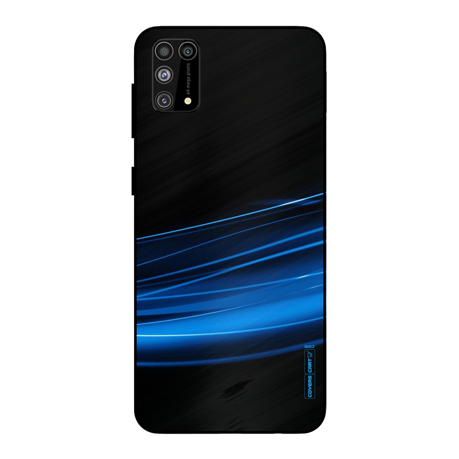Blue Flow Metal Back Case for Galaxy M31